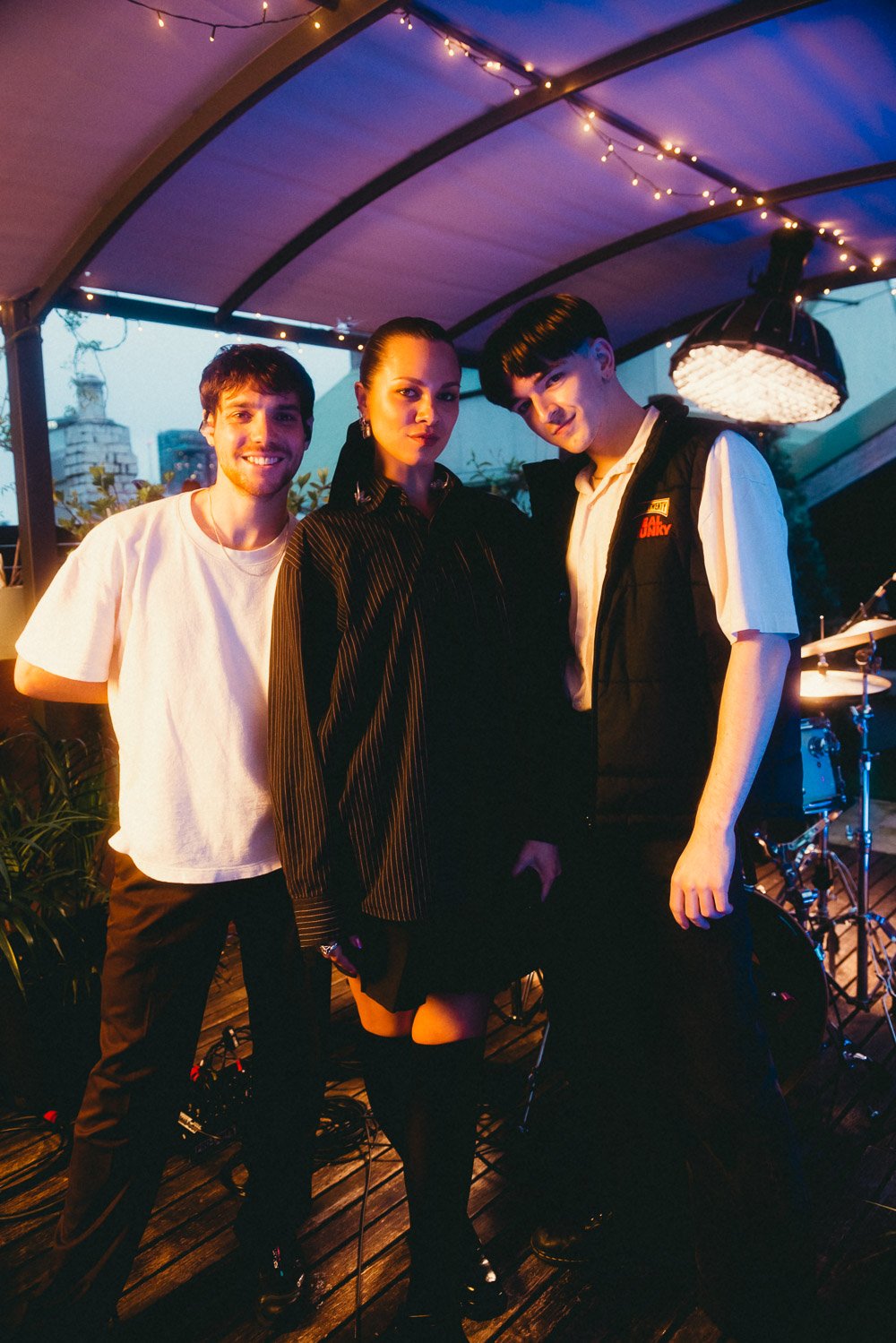 RIIKI REID with live band after the live rooftop session.